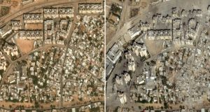 Δορυφορικές εικόνες πριν και μετά τους βομβαρδισμούς στη Γάζα
