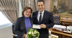 Συνάντηση του Δήμαρχου Αγρινίου με την Ολυμπία Βικάτου