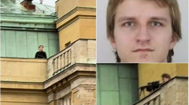 Μακελειό στην Πράγα: Νέο βίντεο ντοκουμέντο με τον 24χρονο δράστη – Πρώτα πυροβολεί και μετά τρέχει στην ταράτσα του Πανεπιστημίου