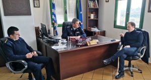 Μίλτος Ζαμπάρας: Συνάντηση με στελέχη της Αστυνομικής Διεύθυνσης Ακαρνανίας