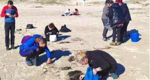 Iσπανία: Εθελοντές καθαρίζουν τις ακτές της Γαλικίας, όπου έπεσαν 25…