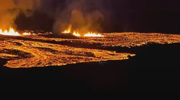Έκρηξη ηφαιστείου στο νοτιοδυτικό τμήμα της Ισλανδίας (video)