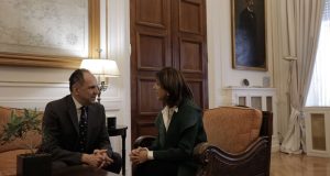 Συνάντηση Γ. Γεραπετρίτη με την Προσωπική Απεσταλμένη του Γενικού Γραμματέα…