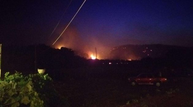 Μαίνεται η πυρκαγιά στη Ζάκυνθο: «Μάχη» των Πυροσβεστών με τις φλόγες – Ισχυροί άνεμοι