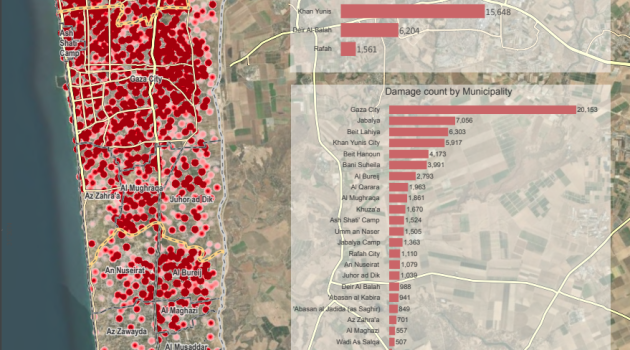 Γάζα: Κατεστραμμένο το 30% των δομών – Τι δείχνουν δορυφορικές εικόνες του UNOSAT