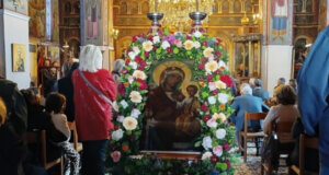 Με θρησκευτική κατάνυξη εορτάστηκε την Κυριακή, 3 Νοεμβρίου στο Αγρίνιο το θαύμα της «Παναγίας της Γρίπης» στα Καλύβια