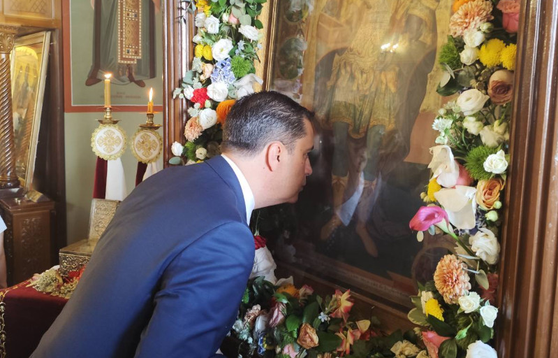 «Ο Μεγαλομάρτυρας Άγιος Χριστόφορος είναι το θρησκευτικό σύμβολο της πόλης», αναφέρει ο Γιώργος Παπαναστασίου στο μήνυμά του.
