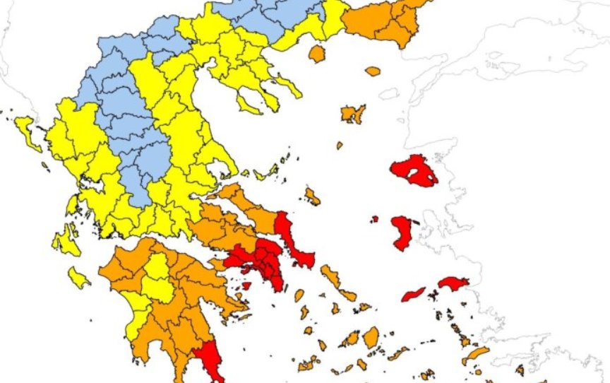 Με αυτές τις καιρικές συνθήκες αυξάνεται ο κίνδυνος πυρκαγιάς την Κυριακή, 29 Ιουνίου 2025 σε περιοχές της Δυτικής Ελλάδας