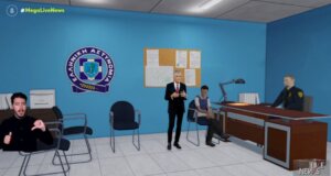 Η Ειρήνη Μουρτζούκου πέρασε τις πρώτες της ώρες ως κρατούμενη μέσα από τα γραφικά του Νίκου Ευαγγελάτου στο Mega Channel.