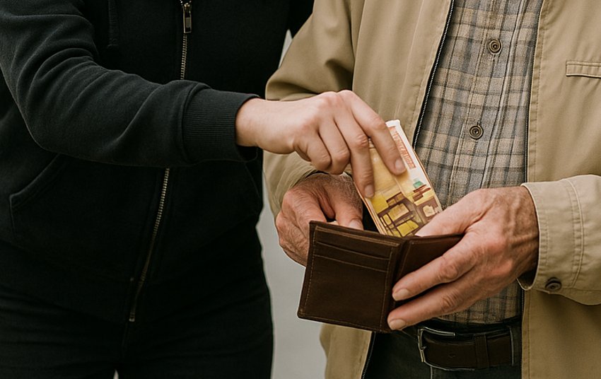 Στο Αγρίνιο μία γυναίκα αφαίρεσε 100 ευρώ από έναν ηλικιωμένο, όμως δεν πρόλαβε να τα... χαρεί γιατί συνελήφθη.