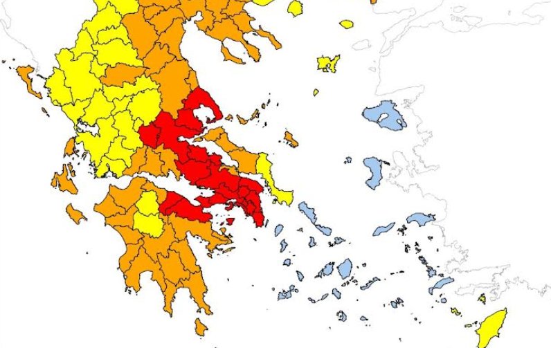 Η Π.Δ.Ε. γνωστοποιεί πως ο κίνδυνος πυρκαγιάς την Τετάρτη (09/07) είναι πολύ υψηλός σε περιοχές της Δυτικής Ελλάδας.
