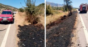 Στην Αμφιλοχία σημειώθηκε κινητοποίηση της Π.Υ. για φωτιά δίπλα από σημείο που είχε καεί προ ημερών.