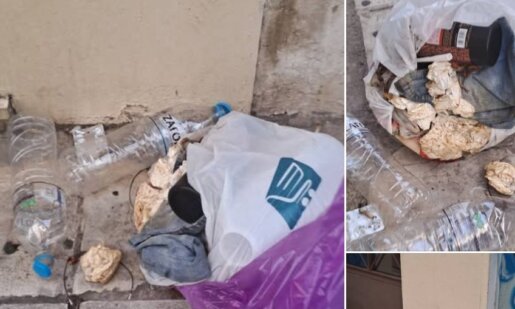 Ο Αντιδήμαρχος Αγρινίου Χρήστος Γούλας είναι έξω φρενών με τα σκουπίδια στην είσοδο πολυκατοικίας, τα οποία μάζεψε ο ίδιος.