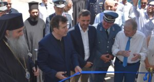 Ο Υπουργού Προστασίας του Πολίτη Μιχάλης Χρυσοχοΐδης εγκαινίασε το νέο κτίριο του Αστυνομικού Τμήματος Κρεστένων.