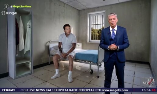 Ο Νίκος Ευαγγελάτος στην πρεμιέρα του «Live News» «μπήκε» με 3D γραφικά στο δωμάτιο του Γιώργου Μαζωνάκη στο Δρομοκαΐτειο!