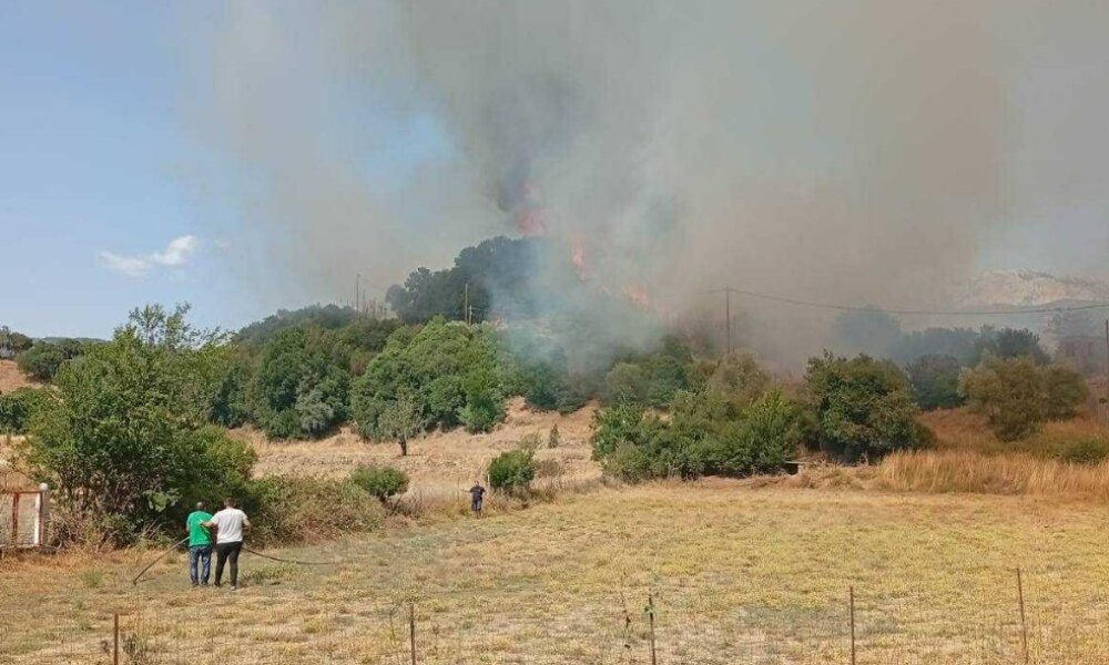Στην Ποταμούλα Αγρινίου κινητοποίηση της Π.Υ. για φωτιά - Έκκληση απομάκρυνσης από το 112
