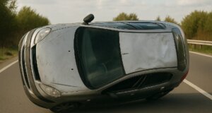 Στην Εθνική Οδό Αμφιλοχίας - Αγρινίου γυναίκα οδηγός βγήκε σώα μετά την ανατροπή του αυτοκινήτου της, στο ύψος του 4ου χιλιομέτρου.