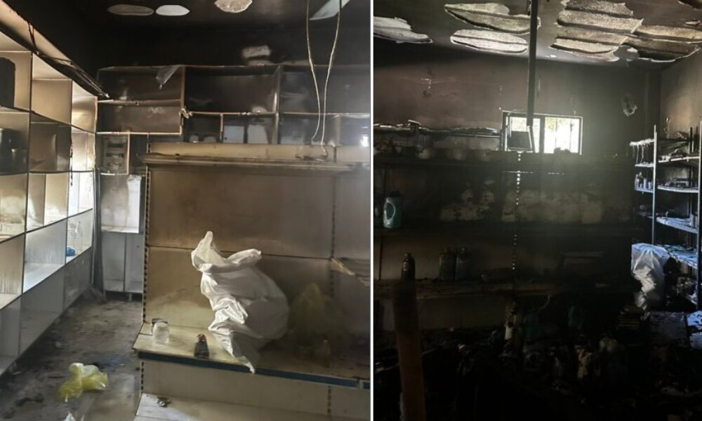 Στο Νέο Χαλκιόπουλο Βάλτου σημειώθηκε ολοσχερής καταστροφή Super Market μετά από φωτιά - Έκκληση για στήριξη στην οικογένεια.