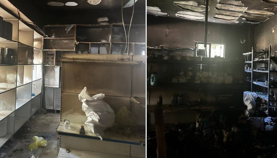 Στο Νέο Χαλκιόπουλο Βάλτου σημειώθηκε ολοσχερής καταστροφή Super Market μετά από φωτιά - Έκκληση για στήριξη στην οικογένεια.