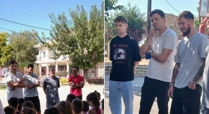 Η Π.Α.Ε. Παναιτωλικός έκανε γνωστό πως Μαρκόφσκι, Μαυρίας, Μλάντεν και Αποστολόπουλος επισκέφθηκαν το Δημοτικό Σχολείο Θεστιέων.