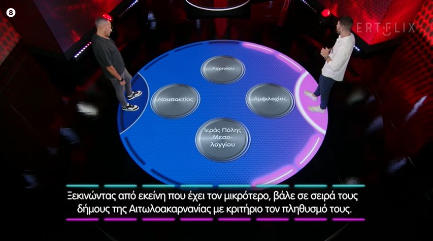 «Στην Πίεση» βρέθηκαν 10 παίκτες την 7η Σεπτεμβρίου στην πρεμιέρα που έκανε το νέο τηλεπαιχνίδι, υπήρξε ερώτηση για την Αιτωλοακαρνανία!