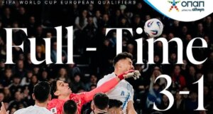 Για τα Προκριματικά του Mundial 2026 η Εθνική προηγήθηκε απέναντι στη Σκωτία αλλά στη συνέχεια δέχθηκε το ένα γκολ μετά το άλλο και ηττήθηκε με 3-1.