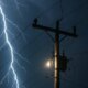 Στο Μεσολόγγι με αφορμή την κακοκαιρία σημειώθηκε πτώση κεραυνού σε κολώνα του Δ.Ε.Δ.Δ.Η.Ε. στο κέντρο της Ιερής Πόλης.