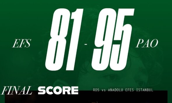 Για την 5η Αγωνιστική της Euroleague Basketball ο Παναθηναϊκός επικράτησε με 95-81 της Αναντολού Εφές, όμως ο τραυματισμός του Παπαγιάννη στο γόνατο επισκίασε τη νίκη του.