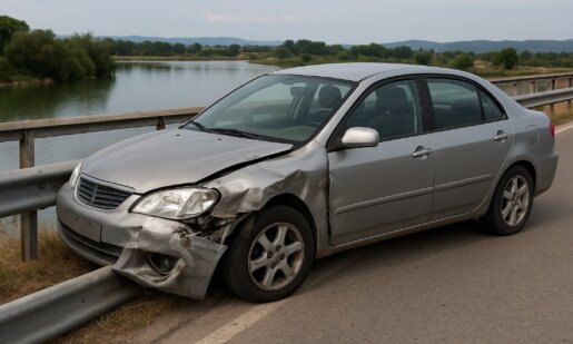 Στο Ευηνοχώρι Ι.Π. Μεσολογγίου την Παρασκευή, 31 Οκτωβρίου 2025 σημειώθηκε ένα νέο τροχαίο ατύχημα - Όχημα προσέκρουσε στις μπάρες, ο οδηγός είχε... Άγιο!