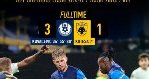 Για την 1η Αγωνιστική της League Phase του UECL η Α.Ε.Κ. προηγήθηκε νωρίς αλλά στο τέλος η Τσέλιε ήταν αυτή που κέρδισε με 3-1.
