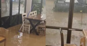 Από τη νέα κακοκαιρία δε γλίτωσε η Βόνιτσα καθώς το Γυμνάσιο Μοναστηρακίου παραμένει κλειστό ενώ πλημμύρισαν δρόμοι και σπίτια.