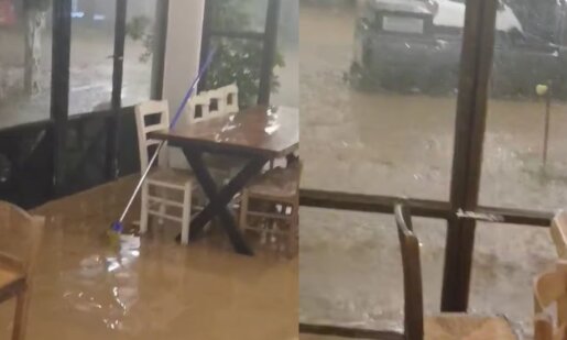 Από τη νέα κακοκαιρία δε γλίτωσε η Βόνιτσα καθώς το Γυμνάσιο Μοναστηρακίου παραμένει κλειστό ενώ πλημμύρισαν δρόμοι και σπίτια.