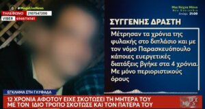 Σοκ στη Γλυφάδα για τον δράση που το 2014 δολοφόνησε τη μητέρα του, αποφυλακίστηκε το 2018 και τώρα προχώρησε σε νέο έγκλημα με θύμα τον πατέρα του.
