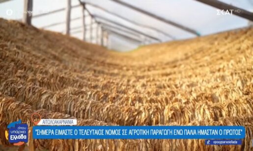 Ο ΣΚΑΪ και η εκπομπή «Όπου Υπάρχει Ελλάδα» στα ίχνη του Καπνού και τη χρυσή εποχή που σμίλεψε το Αγρίνιο, η αναφορά του Τσιμιτσέλη στην έλλειψη Μουσείου Καπνού.