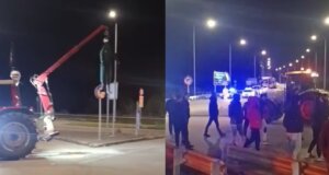 Οι Αγρότες Αιτωλοακαρνανίας έκλεισαν πριν μερικά λεπτά με τα τρακτέρ τους τον Κόμβο Χαλικίου ως μια πρώτη αντίδραση στα όσα ειπώθηκαν από τον Πρωθυπουργό Κυριάκο Μητσοτάκη.