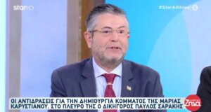 Ο Παύλος Σαράκης, ο Ανεξάρτητος Αγρινιώτης Βουλευτής και Δικηγόρος στηρίζει ανοιχτά το Κίνημα της Μαρίας Καρυστιανού, αυτό αποκάλυψε στις «Αλήθειες με τη Ζήνα».