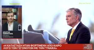 Στο Mega Channel και την εκπομπή «Live News» ο Χρήστος Τσιμπούκης ανέφερε πως «η κατάσταση ήταν φορτισμένη από καιρό λόγω των γεγονότων με τη γυναίκα».