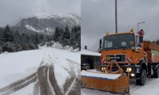 Στην Ορεινή Ναυπακτία και πιο συγκεκριμένα στο Χάνι Λιόλιου βρίσκονται από πολύ νωρίς μηχανήματα της Περιφέρειας τα οποία δίνουν «μάχη» για να κρατήσουν ανοιχτούς τους δρόμους.