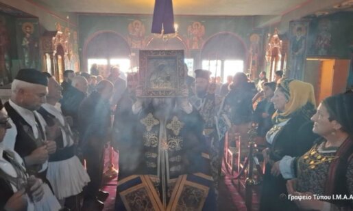 Ο Ιερός Ναός Αγίας Βαρβάρας Αγρινίου το απόγευμα της Δευτέρας, 09 Μαρτίου 2026 υποδέχθηκε την Ιερή Εικόνα της Παναγίας της Ελευθερώτριας.