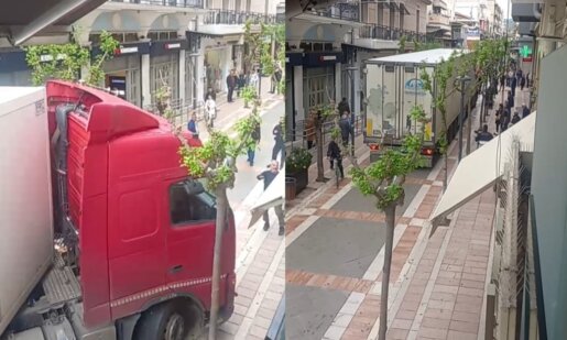 17 Απριλίου του 2026 κι όμως στο Αγρίνιο κατά τις πρωινές ώρες πέρασε από την Παπαστράτου η πρώτη... νταλίκα, όσο κι αν ακούγεται ως αστείο είναι γεγονός!