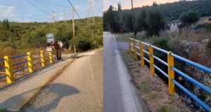 Στο Αγρίνιο το βάψιμο στα Γεφύρια Δογρής και Βαρειάς ήταν σε... Παναιτωλικές αποχρώσεις και το αποτέλεσμα είναι ορατό σε όλους μας.