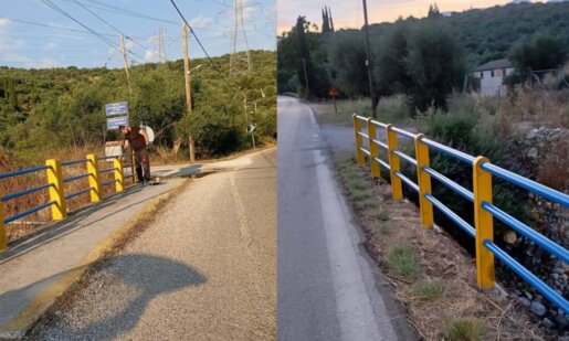 Στο Αγρίνιο το βάψιμο στα Γεφύρια Δογρής και Βαρειάς ήταν σε... Παναιτωλικές αποχρώσεις και το αποτέλεσμα είναι ορατό σε όλους μας.