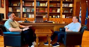 Ο Αντιπεριφερειάρχης Θανάσης Μαυρομμάτης, υποδέχθηκε στο Μεσολόγγι τον Πρόεδρο της Ένωσης Αγρινίου, Θωμά Κουτσουπιά και συζήτησαν για τον Πρωτογενή Τομέα.