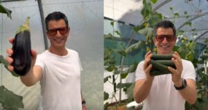 Ο Κερκυραίος Σάκης Ρουβάς με ένα βίντεο δευτερολέπτων στο Instagram που είχε μελιτζάνες, αγγουράκια κι άλλα ζαρζαβατικά αναφέρθηκε στην Παγκόσμια Ημέρα Περιβάλλοντος.