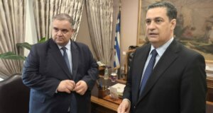 Ο Υφυπουργός Εσωτερικών, Βασίλης Σπανάκης, είχε συνάντηση νωρίς το απόγευμα της 18ης Ιουνίου με τον Γιώργο Παπαναστασίου στο Δημαρχείο Αγρινίου για όλα τα κρίσιμα ζητήματα.