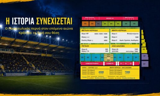 Stoiximan SL1 2026-2027 και ο Παναιτωλικός ενημέρωσε σχετικά με τα εισιτήρια διαρκείας έχοντας κάτι μοναδικό... τις χαμηλότερες τιμές της κατηγορίας.