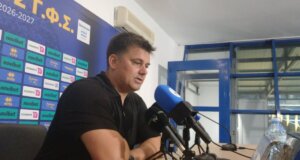 Μετά τη 2η Αγωνιστική της Stoiximan SL1 2026-2027 ο Παναγιώτης Χριστοφιλέας ήταν εμφανώς απογοητευμένος για την ήττα από τον Παναιτωλικό 2-0.