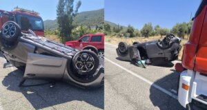 Ένα νέο τροχαίο ατύχημα σημειώθηκε την 11η Αυγούστου στη Γαυρολίμνη Ναυπακτίας με δύο ελαφρά τραυματίες μετά από ανατροπή οχήματος Ι.Χ.