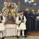 Στη Ρίγανη Αγρινίου την Παραμονή της Αγίας Σοφίας και των θυγατέρων της τελέστηκε Χοροστατούντος του Σεβασμιότατου Μητροπολίτη Δαμασκηνού ο Εσπερινός μετ' Αρτοκλασίας.
